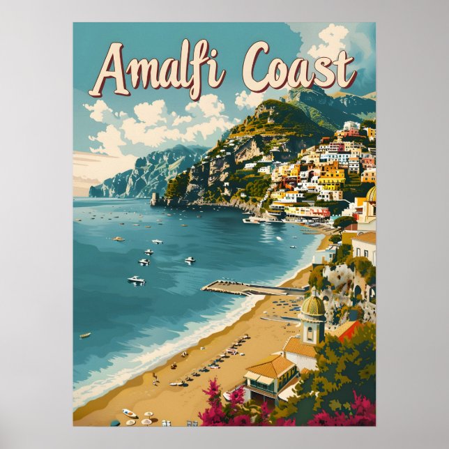 Affiche Côte d'Amalfi (Devant)