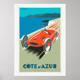 Affiche Côte d'Azur Travel