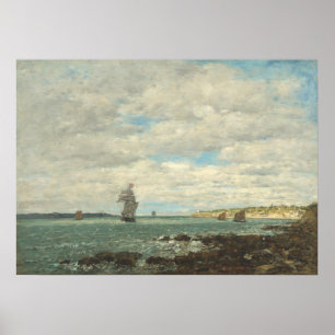 Affiche Côte de Bretagne - Eugène Boudin Beaux-Arts