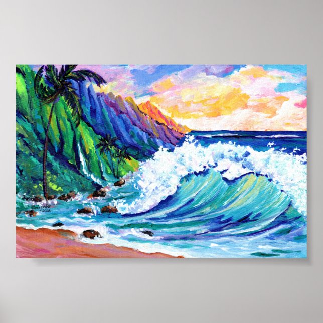 Affiche Côte de Kauai Na Pali (Devant)