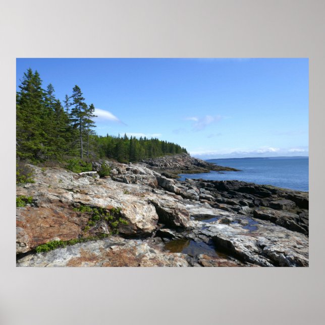 Affiche Côte de l'île Bar au parc national d'Acadia (Devant)