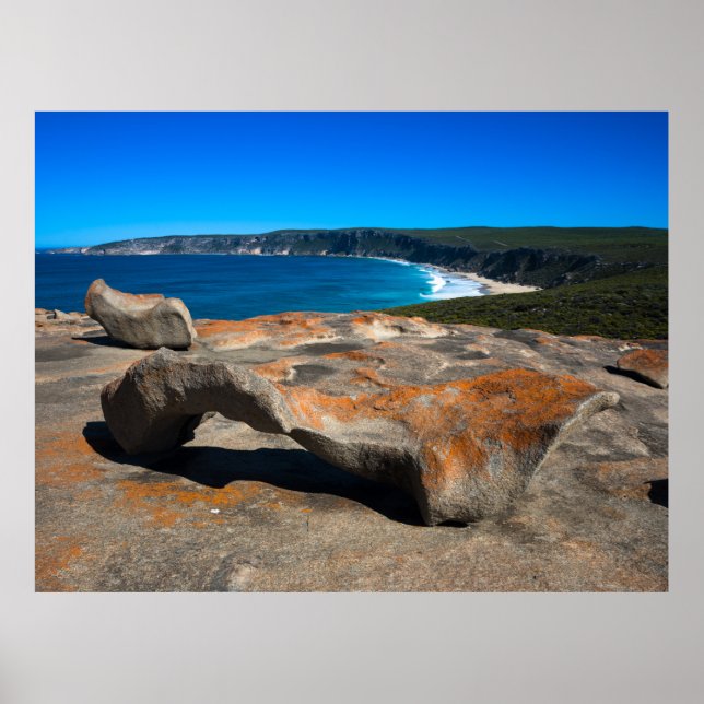 Affiche Côte de l'île Fraser Paysage pittoresque Australie (Devant)