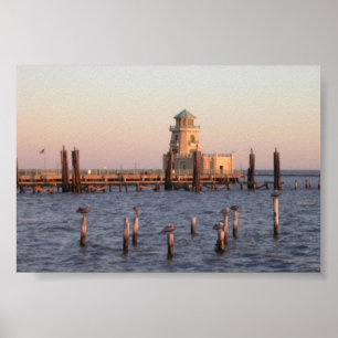 AFFICHE "CÔTE DU GOLFE DU MISSISSIPPI "