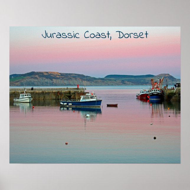 Affiche Côte Jurassique, Lyme Regis, Dorset (Devant)