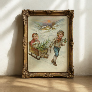 Affiche Côté   Noël vintage