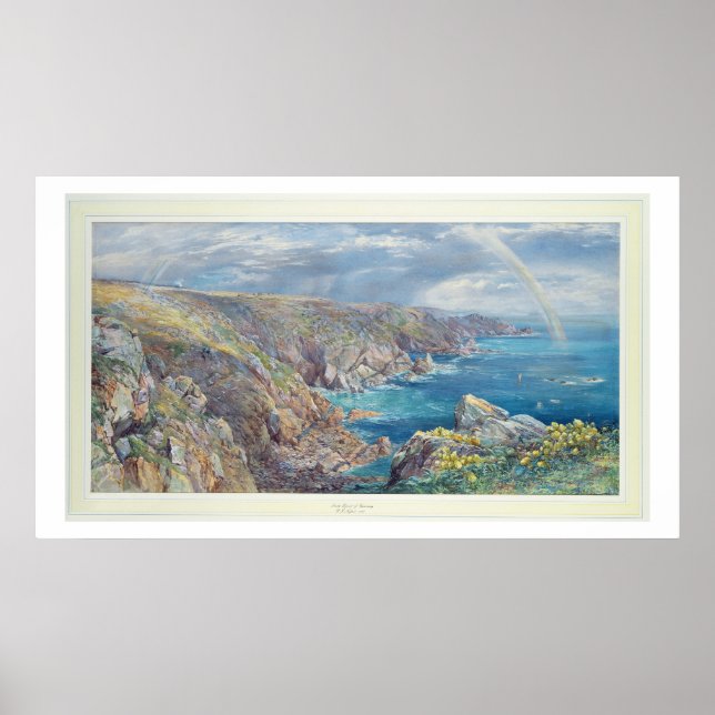 Affiche Côte Sud de Guernesey de la Cribiere, 1862 (w (Devant)