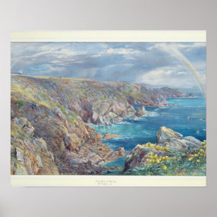 Affiche Côte sud de Guernesey du Cribiere, 1862 (W