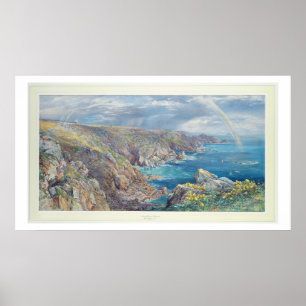 Affiche Côte sud de Guernesey du Cribiere, 1862 (W