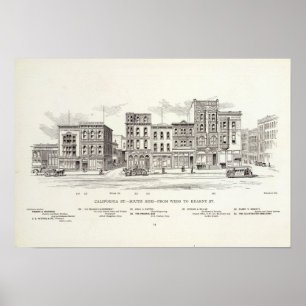 Affiche Côté sud Webb et Kearny de la Californie