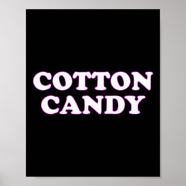 Affiche Coton Candy Halloween Costume Faire semblant d'êtr (Devant)