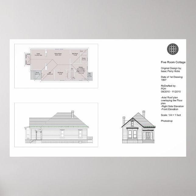 Affiche Cottage à cinq pièces (Devant)