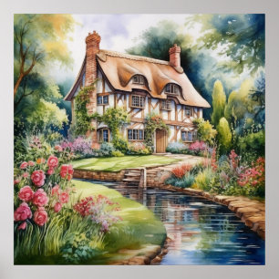 Affiche Cottage anglais