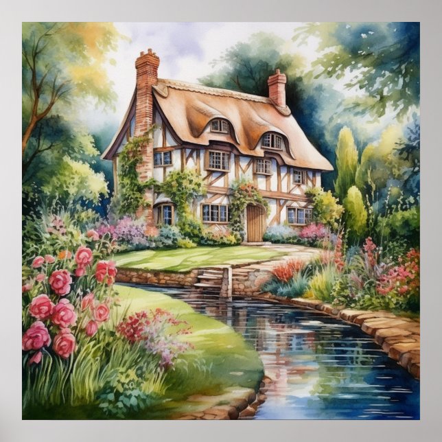 Affiche Cottage anglais (Devant)