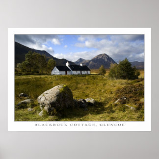Affiche Cottage Blackrock, Écosse