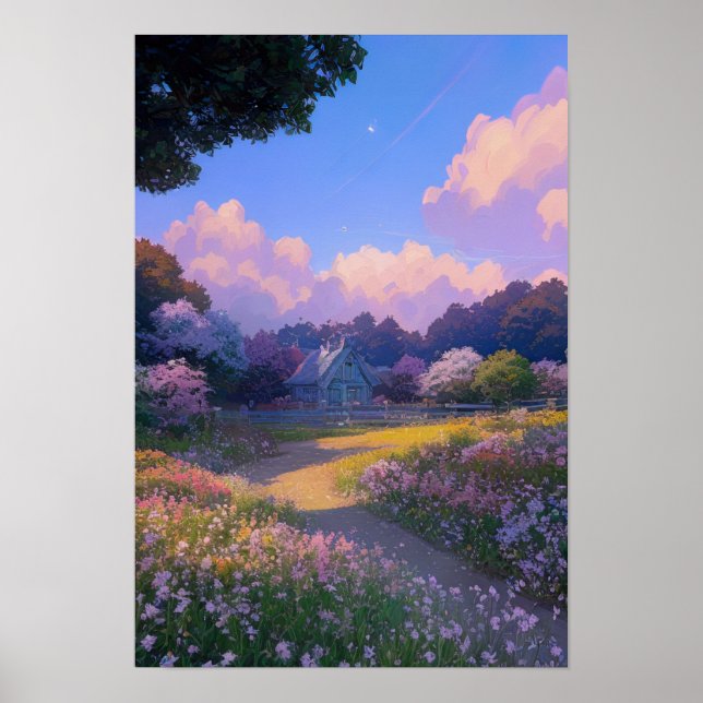 Affiche Cottage dans Garden Haven (Devant)