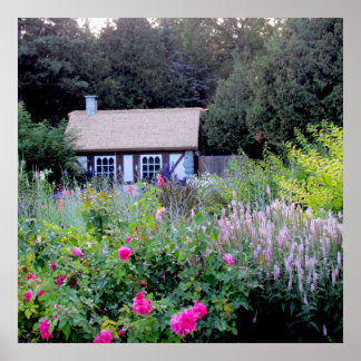 Affiche Cottage dans les Jardins Anglais