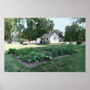 Affiche Cottage de naissance d'Herbert Hoover, Iowa