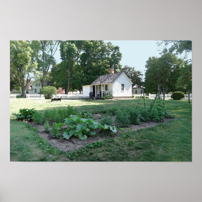 Affiche Cottage de naissance d'Herbert Hoover, Iowa (Devant)