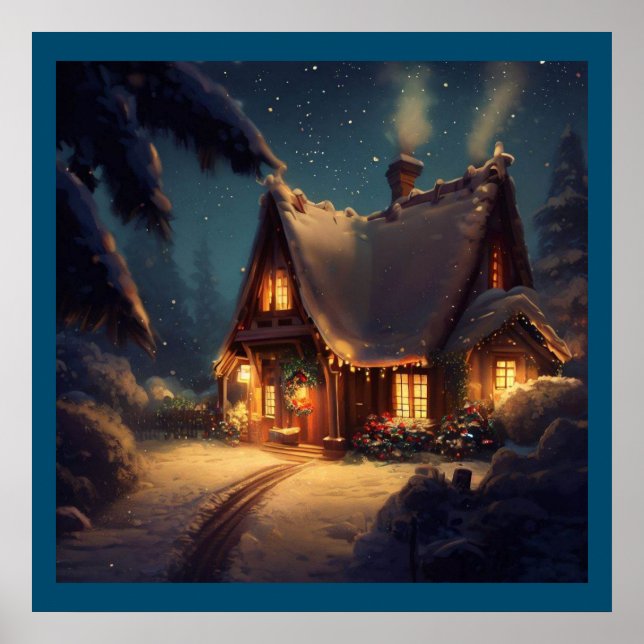 Affiche Cottage de Noël 4 (Devant)