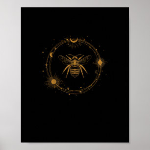 Affiche Cottagecore Esthétique Académie Goblincore Abeille