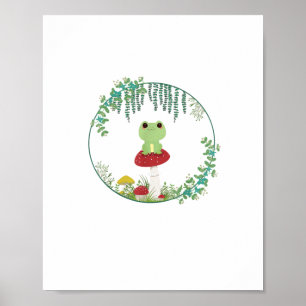 Affiche Cottagecore Esthétique Kawaii Grenouille Goblincor