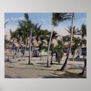 Affiche Cottages de Key West la Floride dans les clés