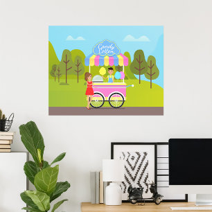 Affiche Cotton Candy Street