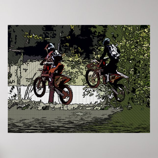 Affiche Cou et Cou - Motocross Racers (Devant)