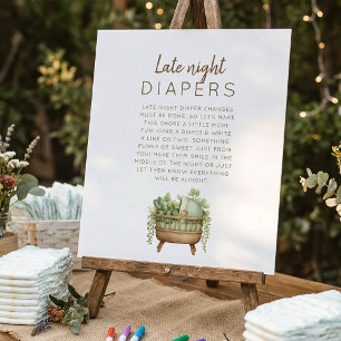 Affiche Couche de nuit de douche de bébé cultivée localeme