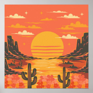 Affiche Coucher de soleil