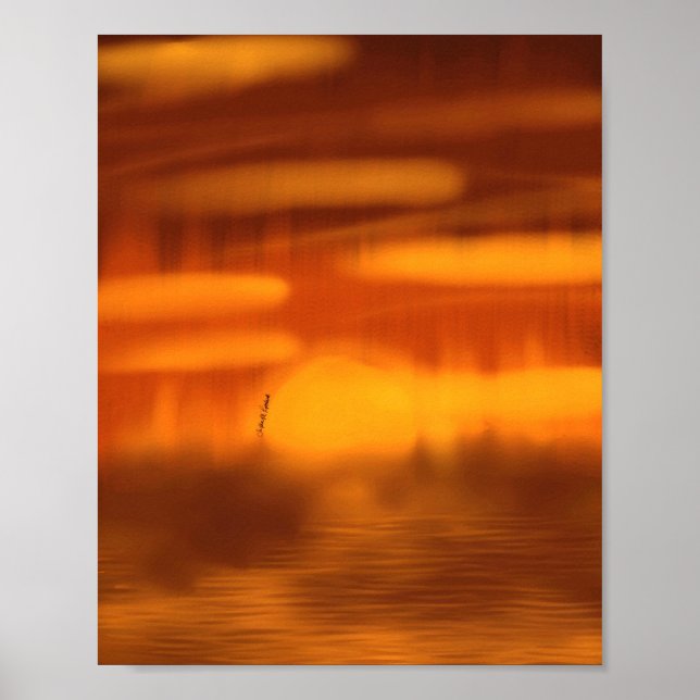 Affiche Coucher de soleil (Devant)