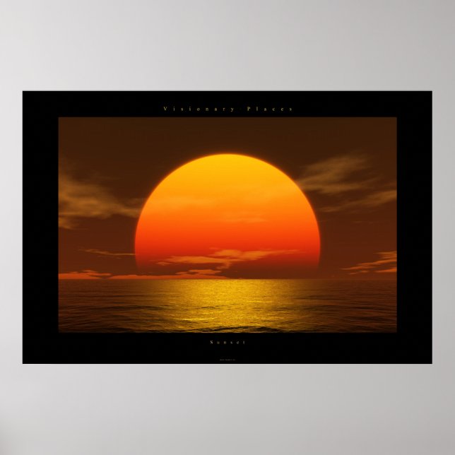 Affiche coucher de soleil (Devant)