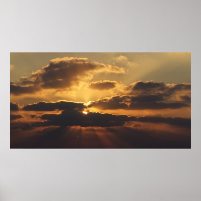 Affiche Coucher de soleil (Devant)
