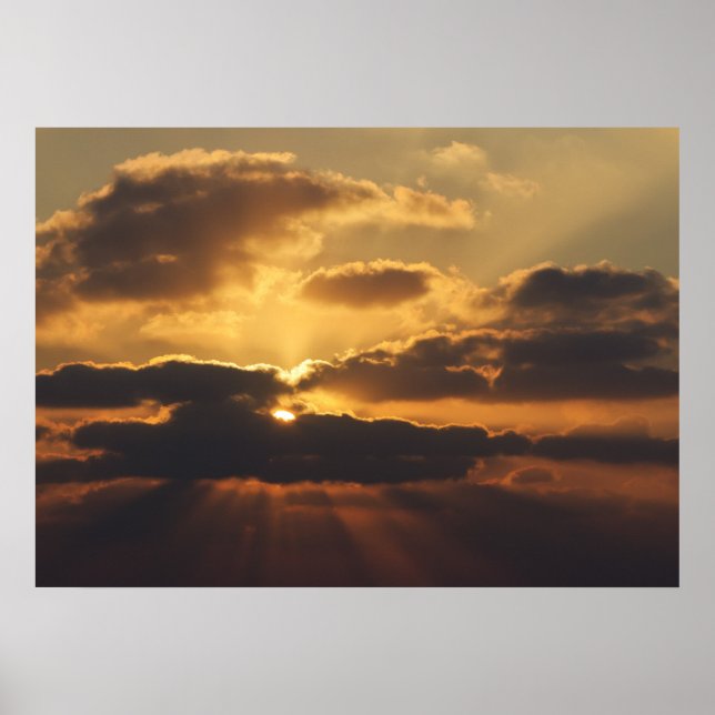 Affiche Coucher de soleil (Devant)