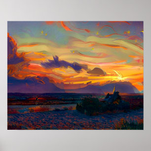 AFFICHE COUCHER DE SOLEIL