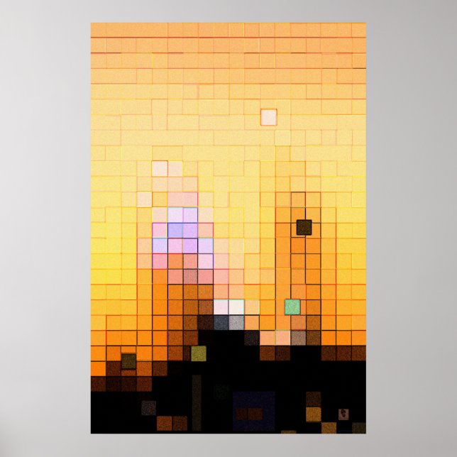 Affiche Coucher de soleil (Devant)