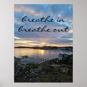 Affiche Coucher de soleil à Aberdour