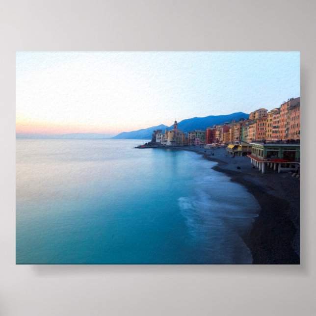 Affiche Coucher de soleil à Camogli (Devant)