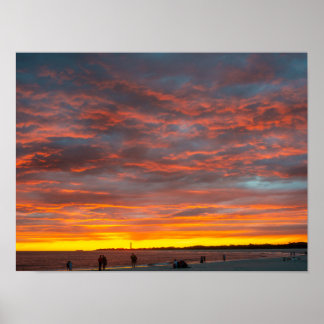 Affiche Coucher de soleil à Cape May Point
