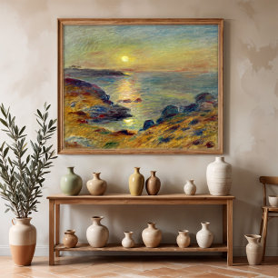 Affiche Coucher de soleil à Douarnenez