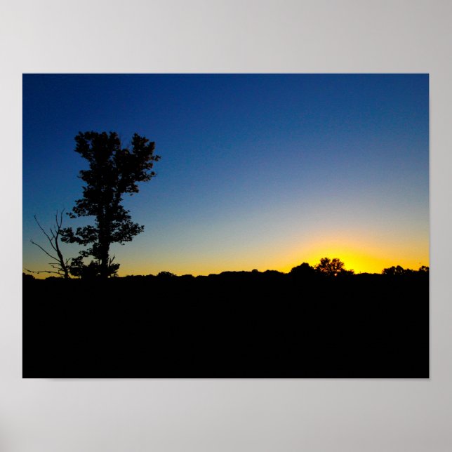 Affiche Coucher de soleil à Highbanks Metropark, Ohio (Devant)