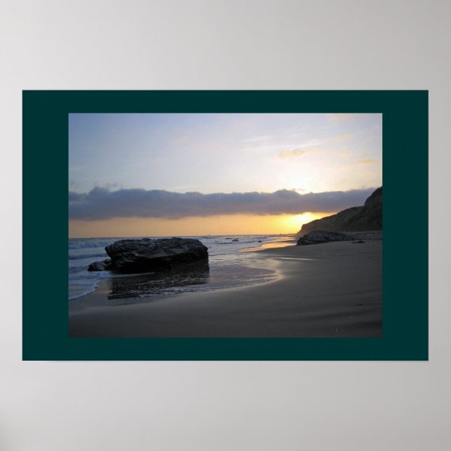 Affiche Coucher de soleil à Laguna Beach (Devant)