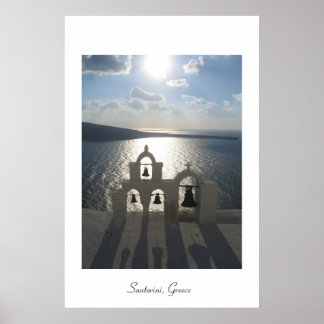 Affiche Coucher de soleil à Oia