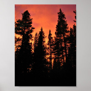 Affiche Coucher de soleil à Tuolumne Meadows, Yosemite, CA