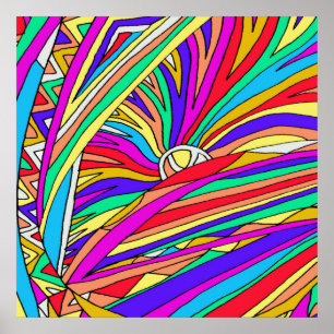 Affiche Coucher de soleil Abstrait