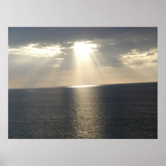 Affiche Coucher de soleil après la tempête