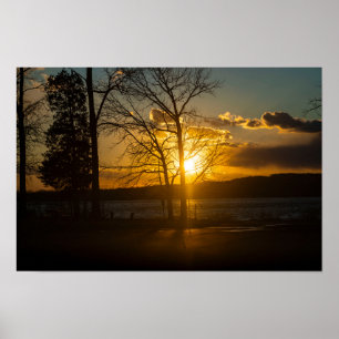 Affiche Coucher de soleil au Parc de Peace Valley
