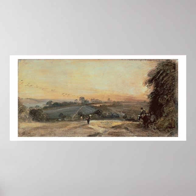 Affiche Coucher de soleil automatique (Devant)