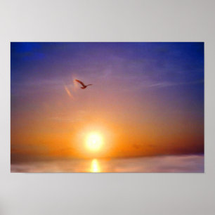 Affiche Coucher de soleil calme