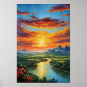 Affiche Coucher de soleil captivant pour les criminels